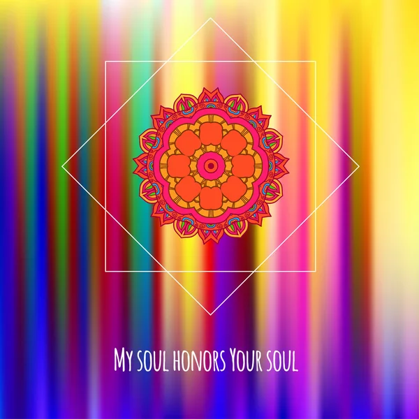 Mandala ile dekoratif kartı