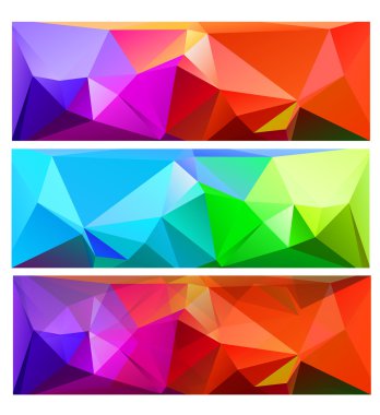 Soyut çokgen arkaplan