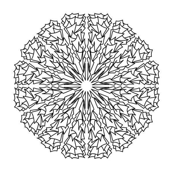 抽象花卉曼陀罗、 元素 — 图库矢量图片