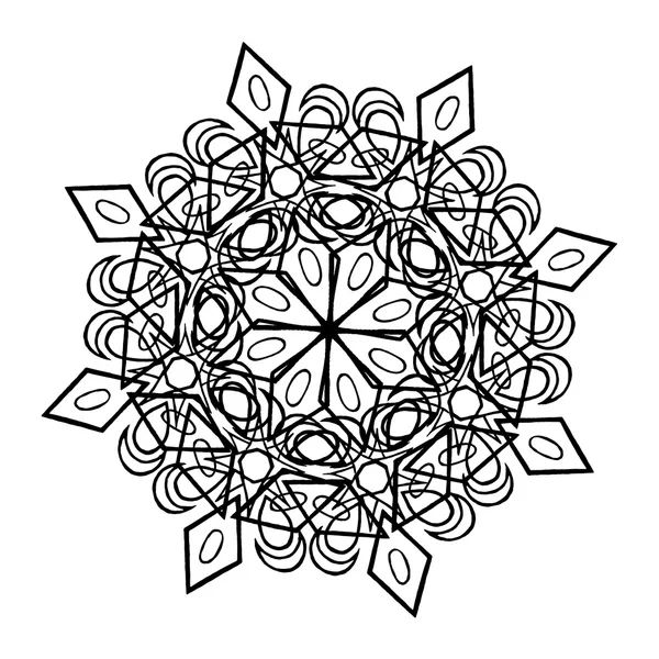 Абстрактный цветочный мандала, элемент — стоковый вектор