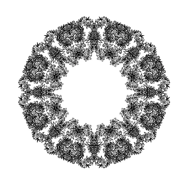 soyut çerçeve çiçek