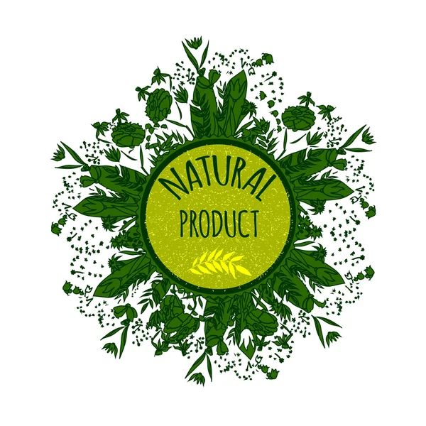 Rotulagem dos produtos naturais —  Vetores de Stock