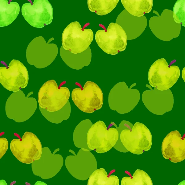 Háttér akvarell almával — Stock Vector