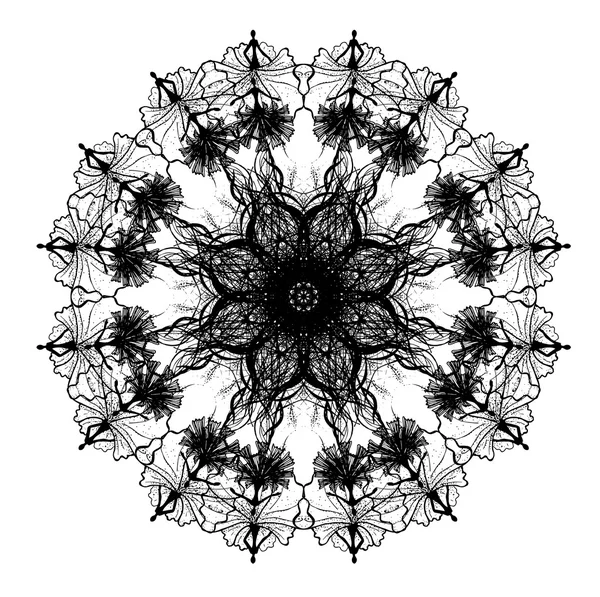Abstraktní ornament v kruhu — Stockový vektor