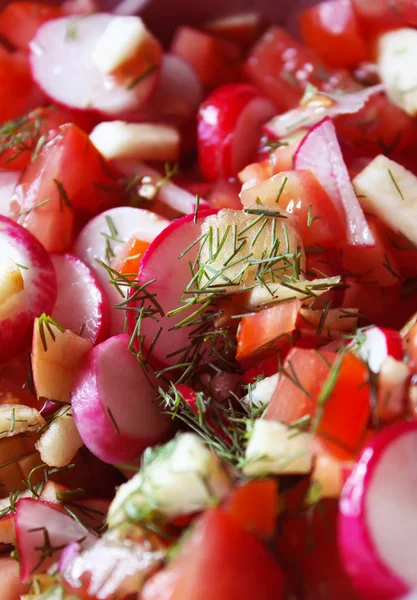 Свежий овощной салат. — стоковое фото