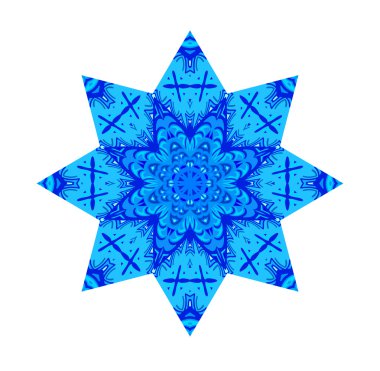 Soyut süsleme daire içinde. Süslü mandala.