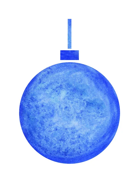 Bola de Navidad azul decorativa — Foto de Stock