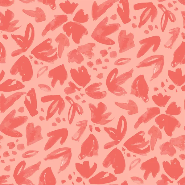 Abstract flowerbed seamless vector pattern.