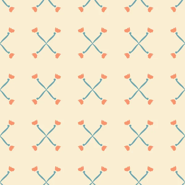 Floral X marque un motif vectoriel sans couture. — Image vectorielle