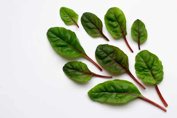 Rauw Mangoud Witte Achtergrond Gezond Eten Concept Van Tuin Vers — Stockfoto