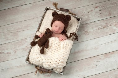 Ayı şapka ve Peluş ayı oyuncak bebek çocuk