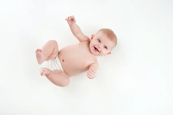 Rir bebê menina — Fotografia de Stock