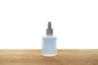 Bir arka plan üzerinde kahverengi ilaç şişesi