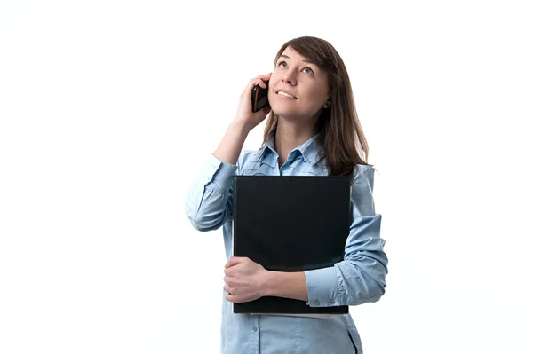 Businesswoman talking on the phone — Stock Photo, Image