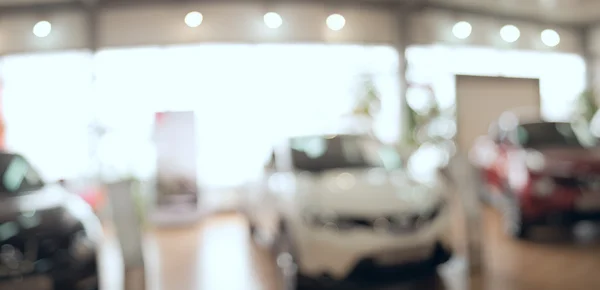Background blur car showroom — Stock Photo, Image
