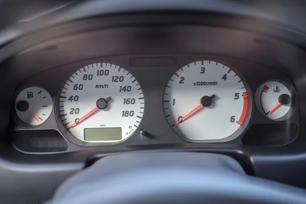 배경입니다. 일본 자동차의 속도계 — 스톡 사진