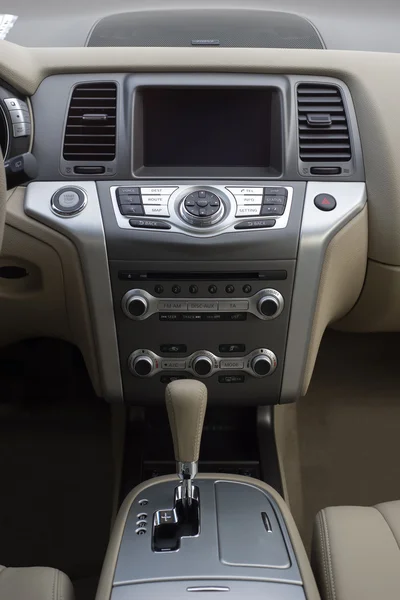 Aracın konsolu paneli — Stok fotoğraf