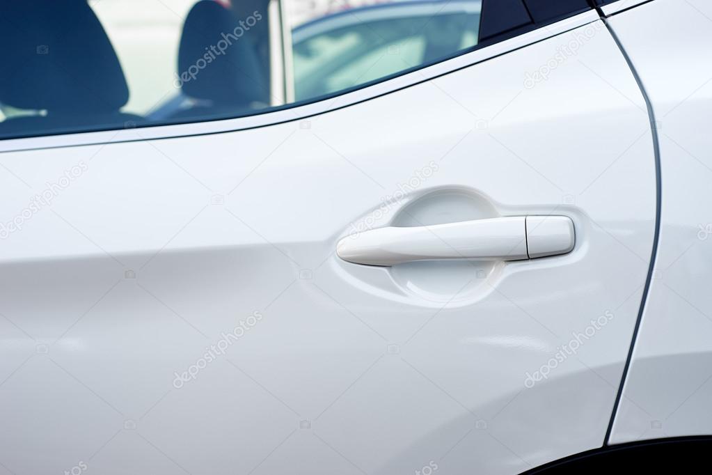 door handle of the car