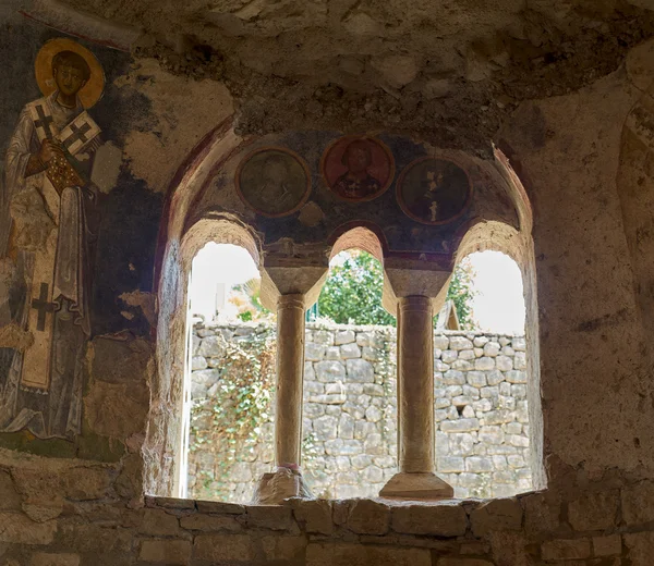 Frescos na igreja de São Nicolau em Demre, Turquia . — Fotografia de Stock