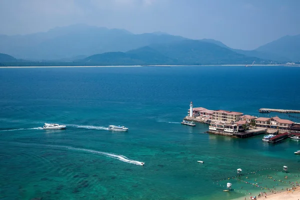 Fronteira Ilha Lingshui marina — Fotografia de Stock