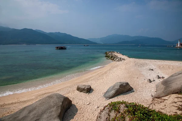 Grenze Insel Lingshui Goldstrand — Stockfoto