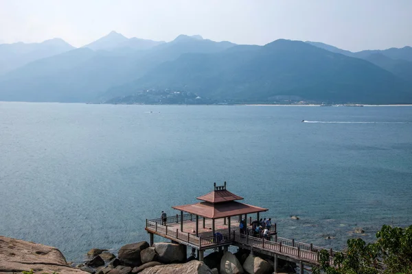 边界岛陵水沿海景观看好海婷 — 图库照片