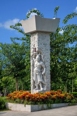 Sanya Nanshan Budist Tantrik dönüş Yokado flowerbed