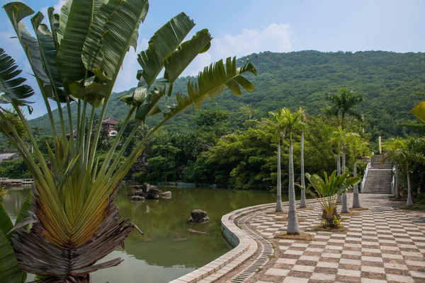 Sanya Nanshan Bahçe damla garland — Stok fotoğraf