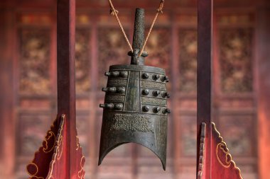 Yunnan Honghe Prefecture Jianshui Temple Great Hall courtyard bells clipart