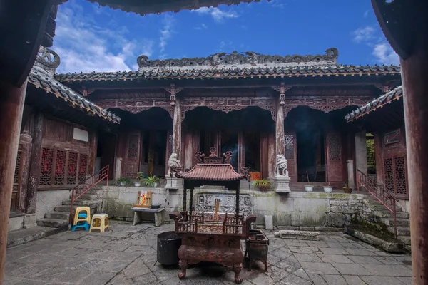 Mosteiro de Guizhou Anshun Tiantai Mountain Wulong — Fotografia de Stock