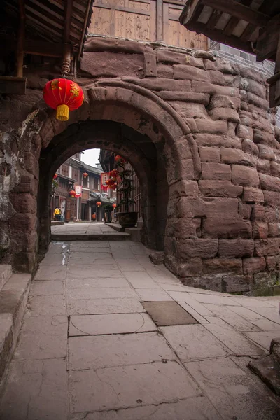 Chongqing Tongliang ville natale cité porte Feng ancienne porte de la ville — Photo