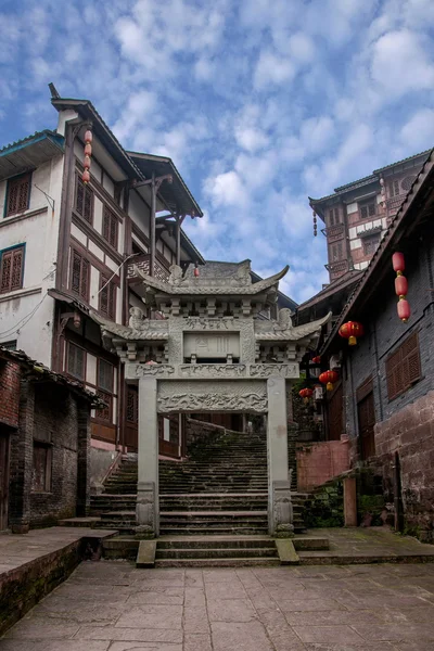 Chongqing tongliang heimatstadt nachbar — Stockfoto