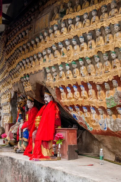 Dava Longxing Tapınağı (tapınak Zhu koyun) Qianfoyan — Stok fotoğraf