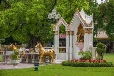Bangkok, Tayland teak bahçe Sanat V Kraliyet Sarayı