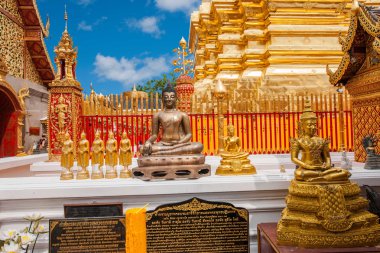 Chiang Mai, Tayland Suthep Doi Suthep Budist stupa yan