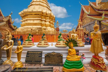 Chiang Mai, Tayland Suthep Doi Suthep Budist stupa yan