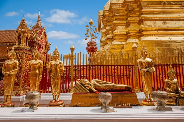 Chiang Mai, Thailand Suthep Doi Suthep Buddhist stupa side — Stock Photo, Image