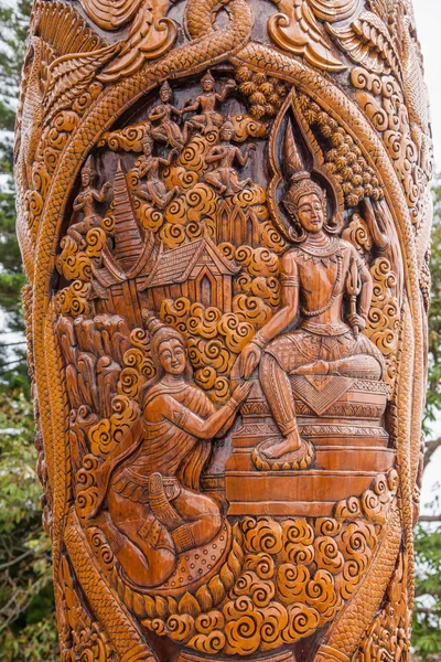清迈，泰国素传说中的寺庙双龙浏览亭和泰国国王 — 图库照片