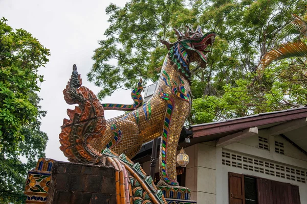 Chiang Mai, Tailândia Suthep Doi Suthep famosos passos de pedra Ssangyong — Fotografia de Stock