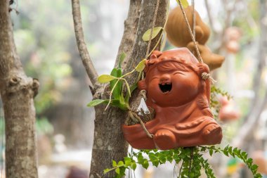 Chiang Mai, Tayland avlu bahçe bile plastik