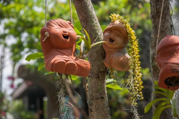 De tuin van de binnenplaats van Chiang Mai, Thailand zelfs in kunststof — Stockfoto