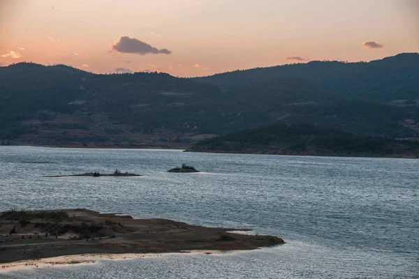 Pôr do sol Haifeng zona húmida — Fotografia de Stock