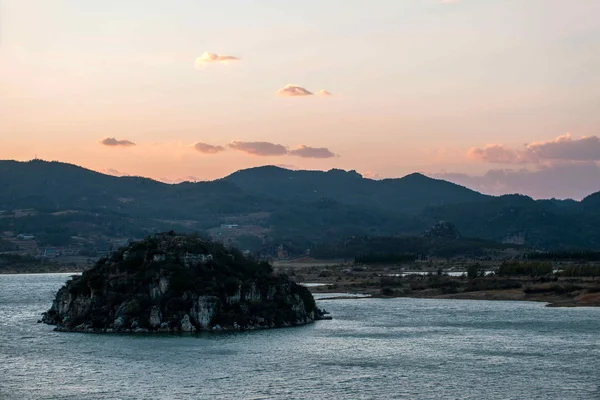 Sunset Haifeng wetland — Stock Photo, Image