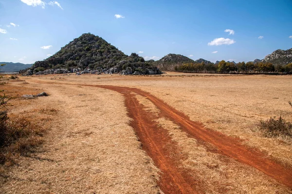 Yunnan Haifeng wetland edges Red Land — Stock Photo, Image