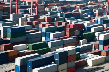 Shanghai Yangshan derin deniz ekonomik Fta konteyner terminal kapsayıcılar istifleme
