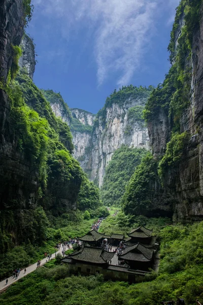 Chongqing Wulong natural Bridge Dragon Inn landscape — Stock Photo, Image