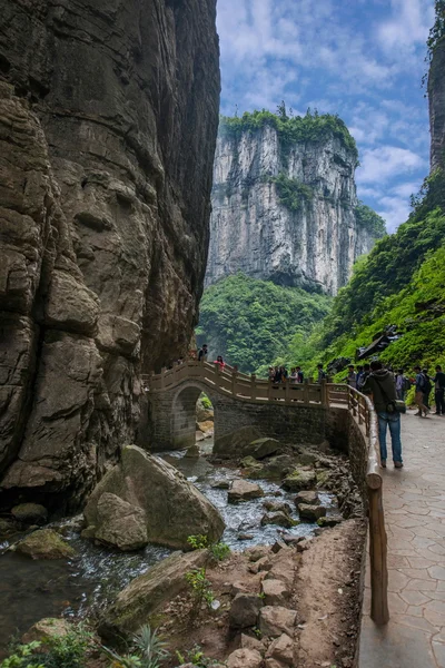 Chongqing Wulong naturalny most pejzaż — Zdjęcie stockowe