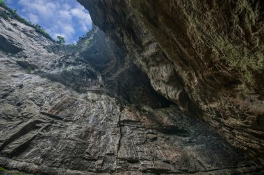 Chongqing Wulong doğal köprü manzara