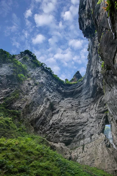 Chongqing Wulong φυσικό τοπίο γέφυρα — Φωτογραφία Αρχείου