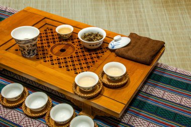 Chongqing çay çay Expo gösteri
